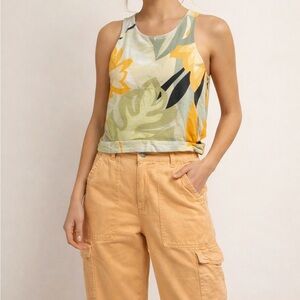 Guess Peach Cargo Pants and Top for Women